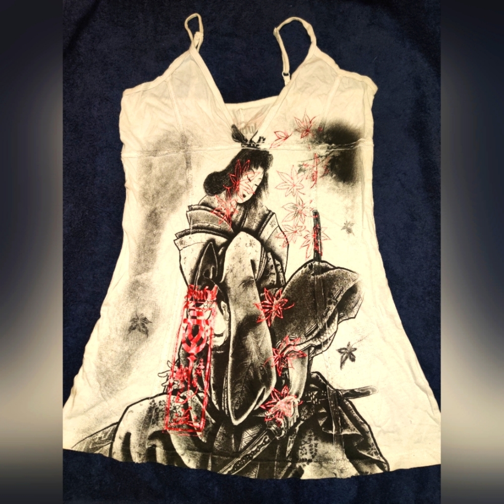 Rare Sinful Geisha Tunic Tank Medium